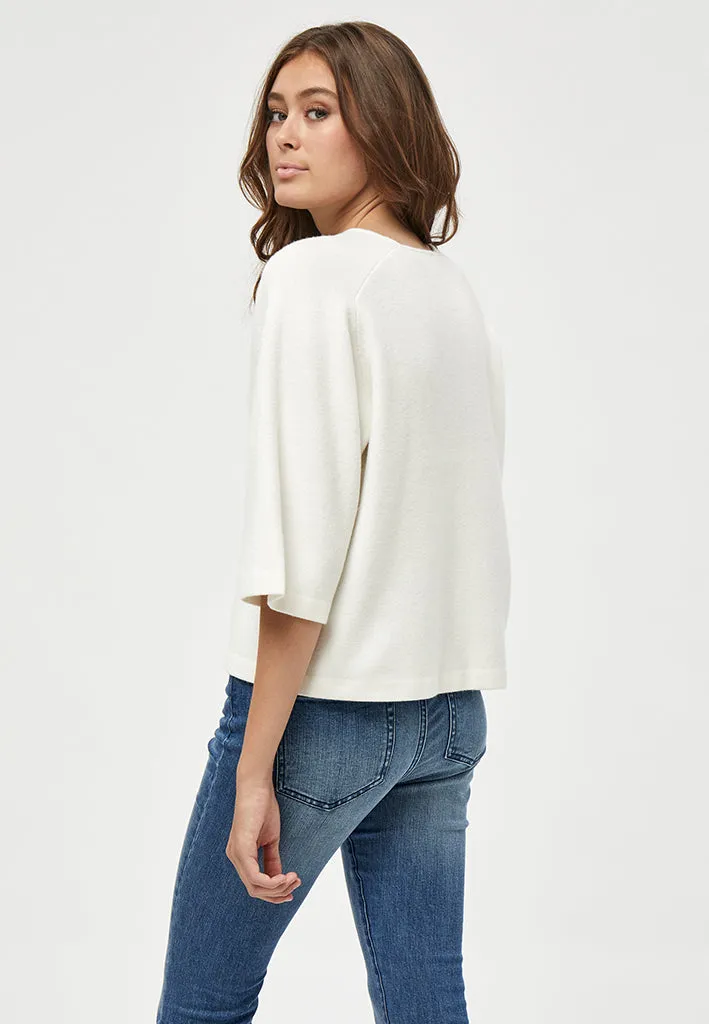 PCRosalia Knit Pullover - Cloud Dancer