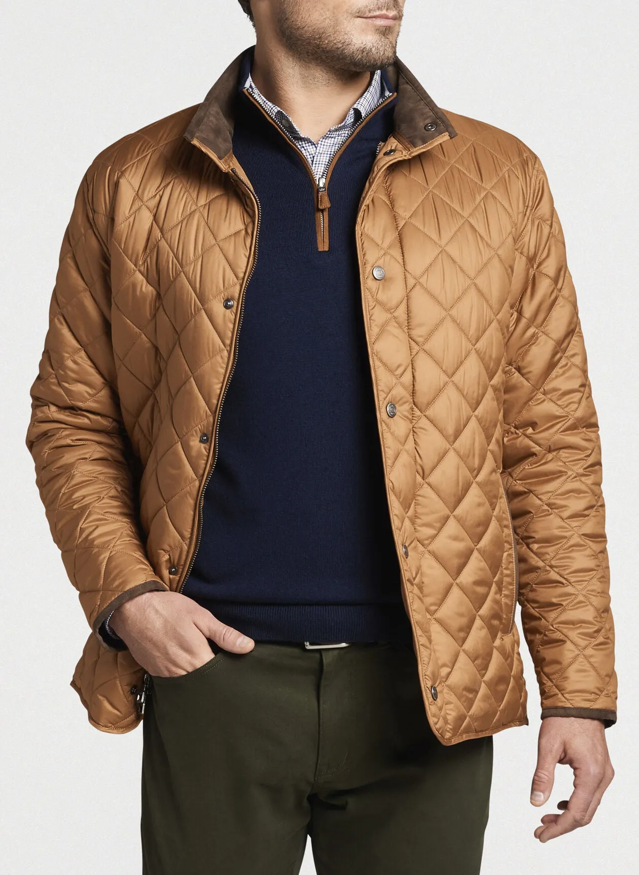 Peter Millar Suffolk Quilted Travel Coat