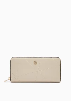 Prisma Zip Long Wallet - Beige