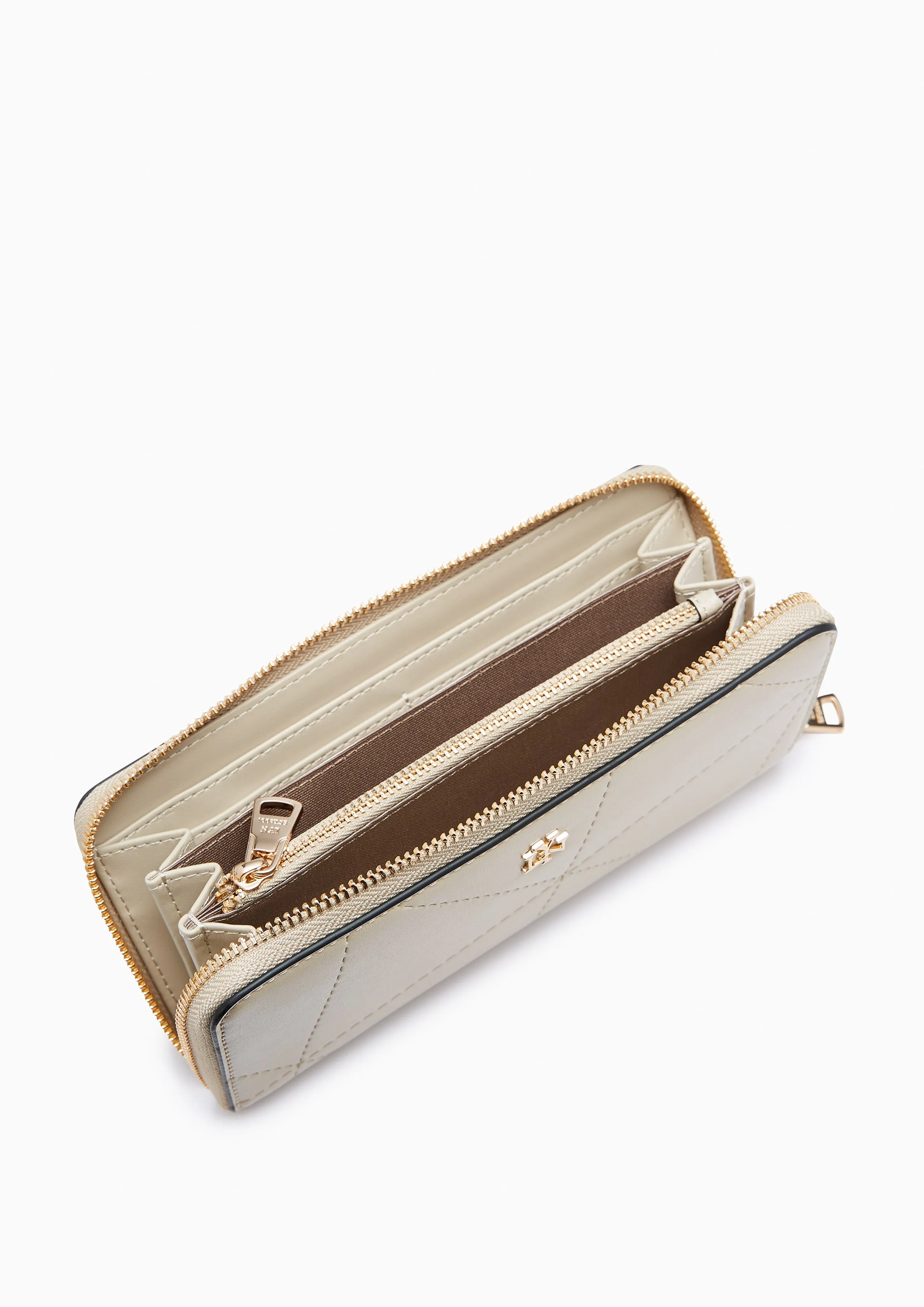 Prisma Zip Long Wallet - Beige