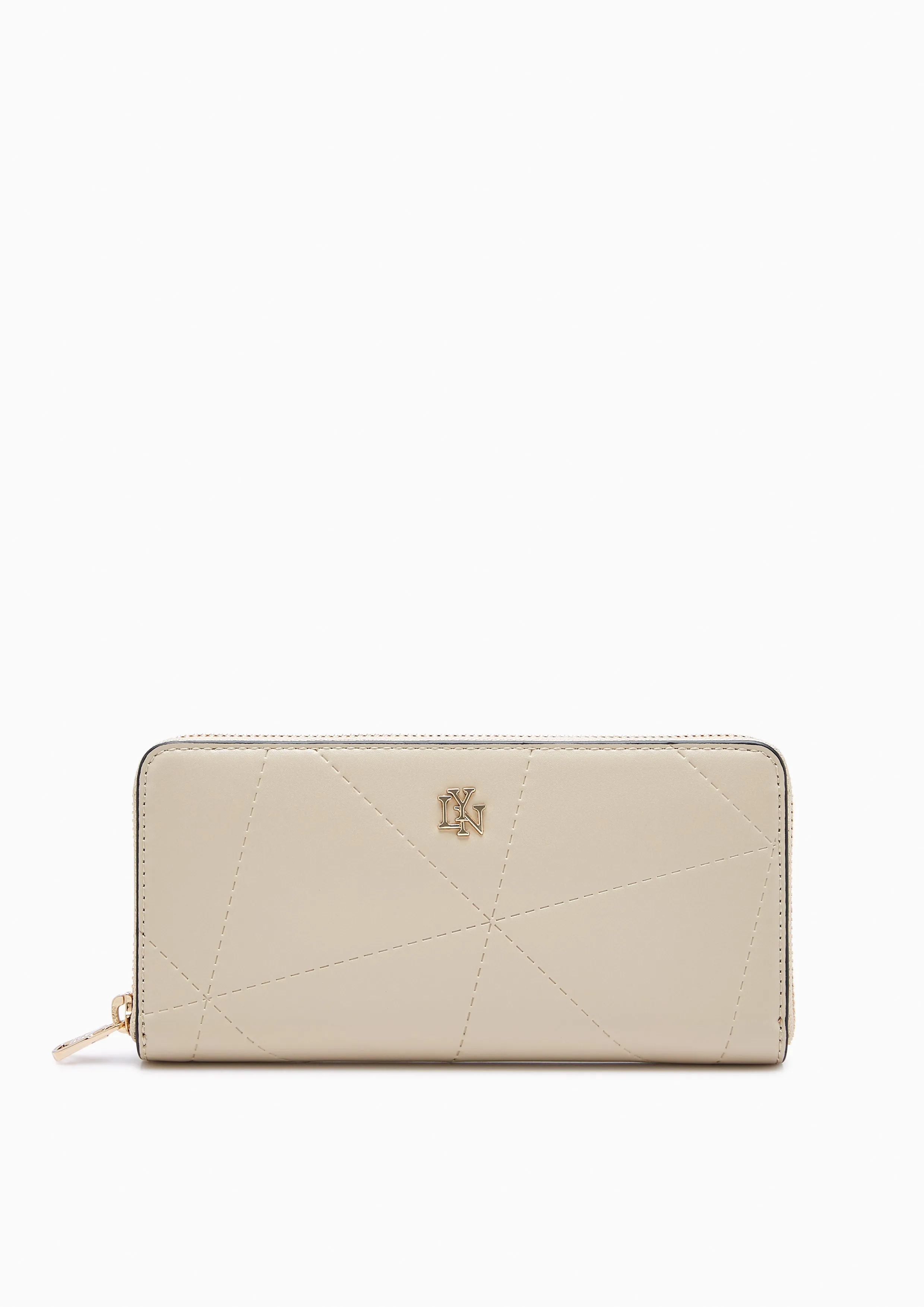 Prisma Zip Long Wallet - Beige