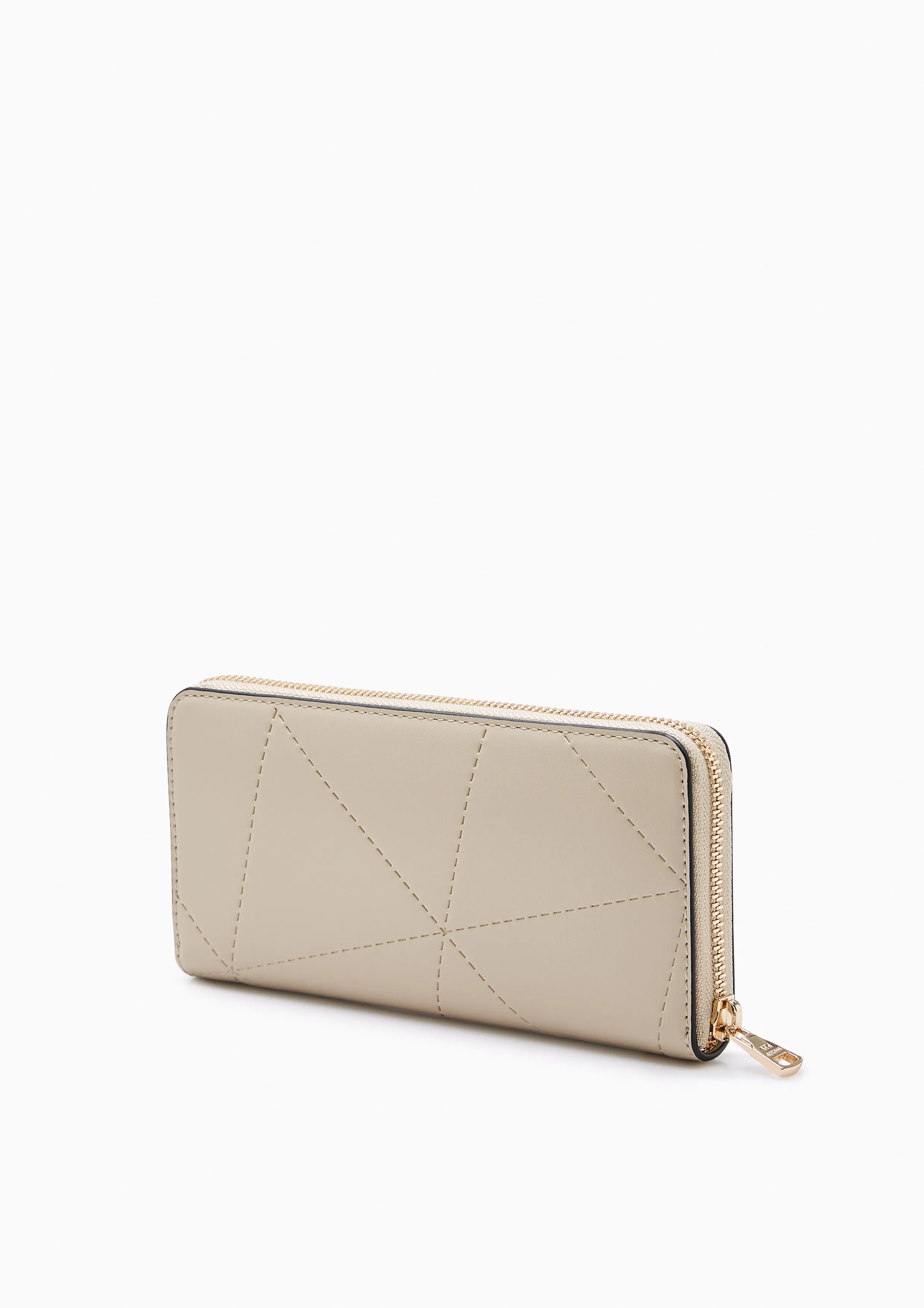 Prisma Zip Long Wallet - Beige