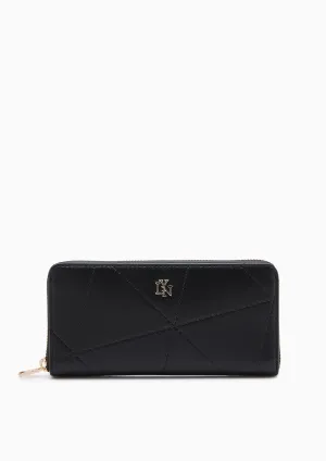 Prisma Zip Long Wallet - Black