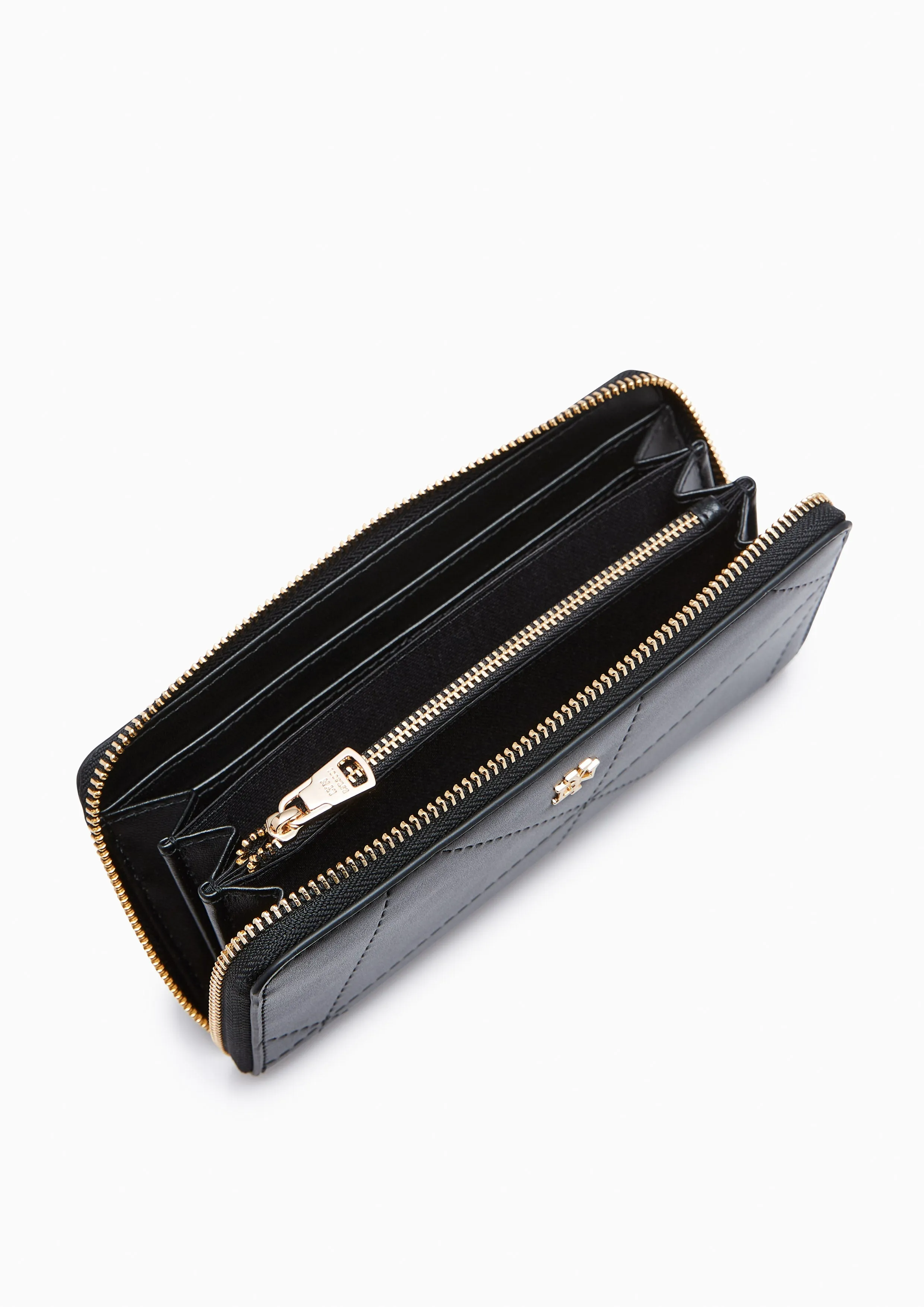 Prisma Zip Long Wallet - Black