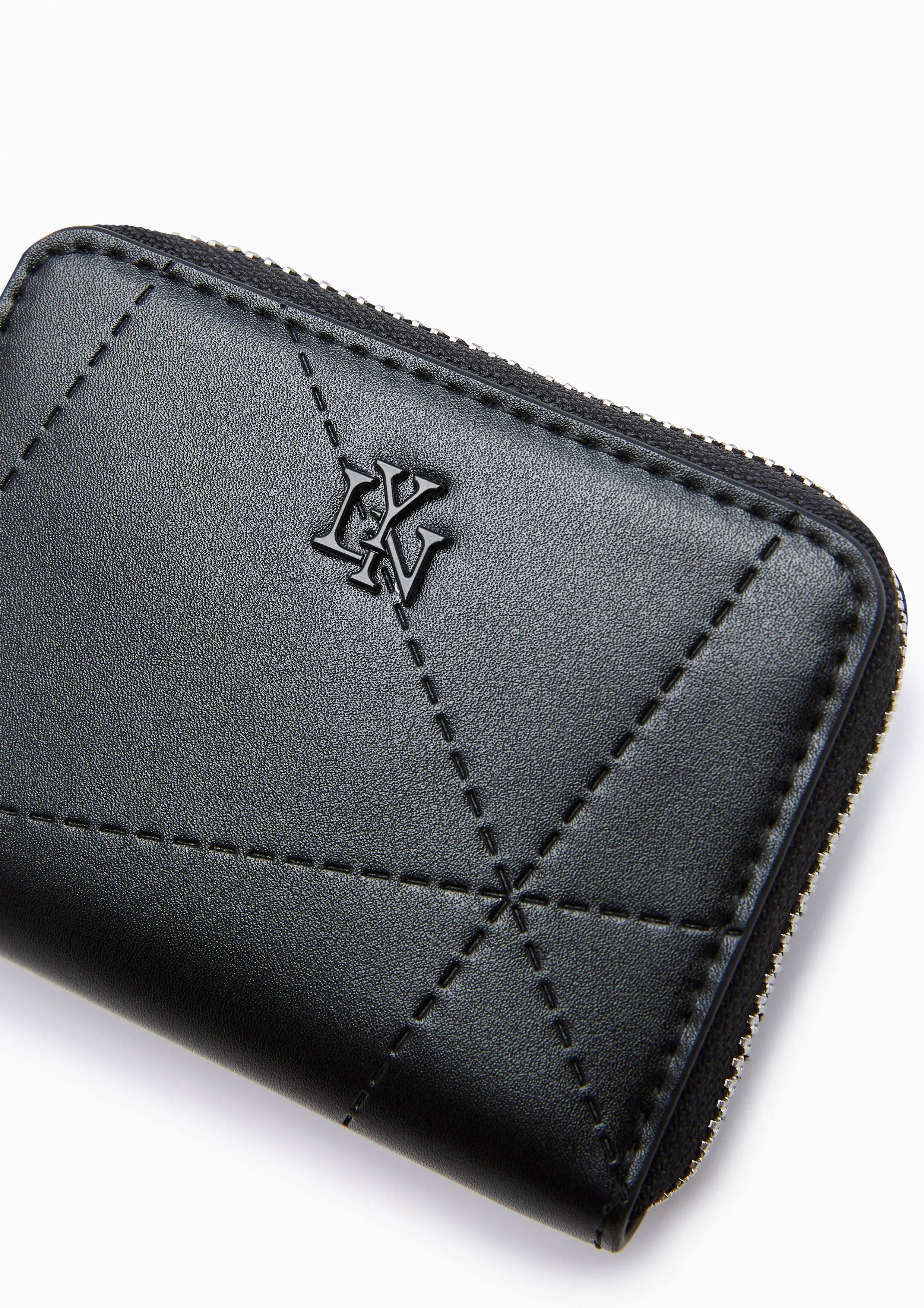 Prisma Zip Short Wallet - Black