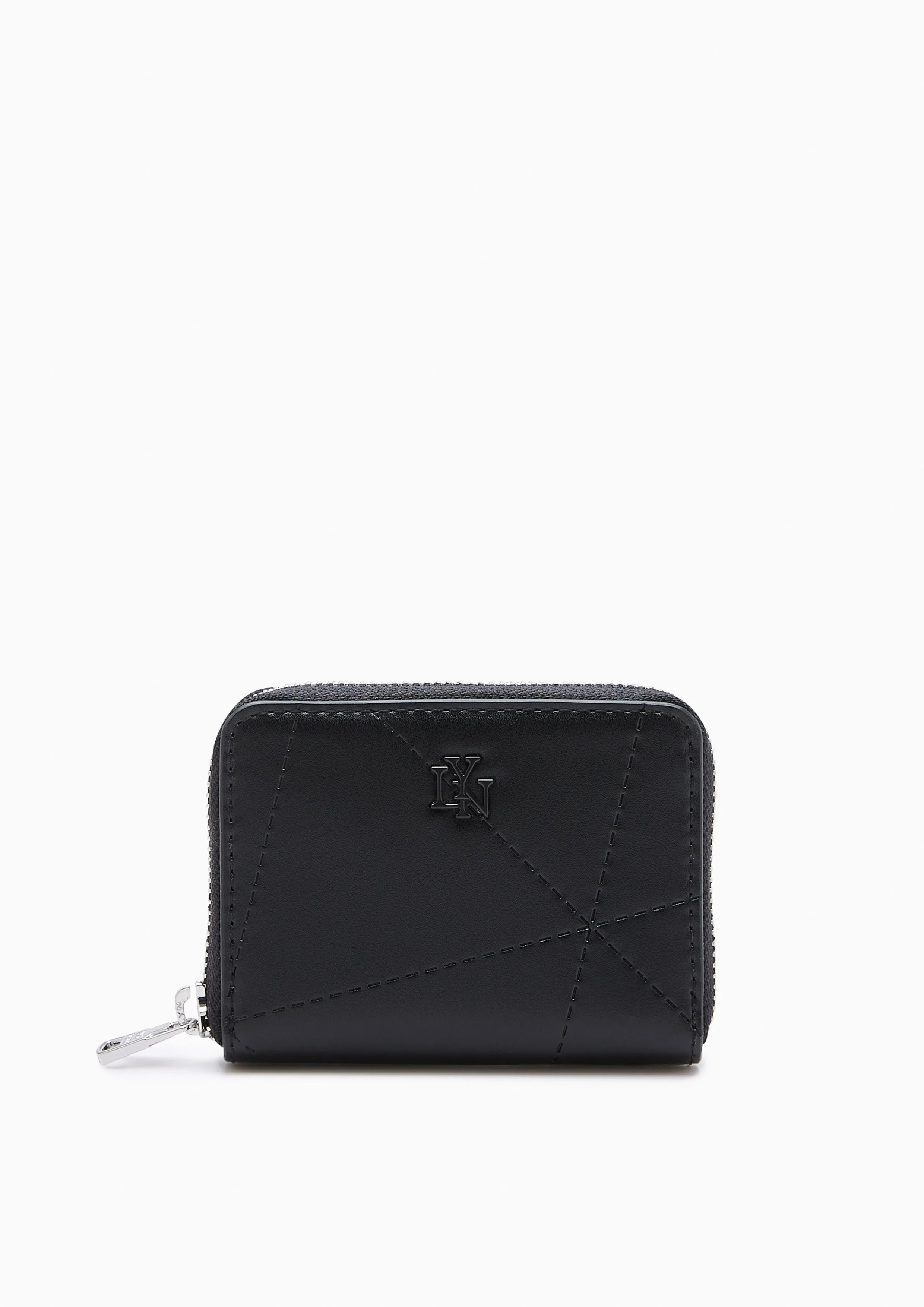 Prisma Zip Short Wallet - Black