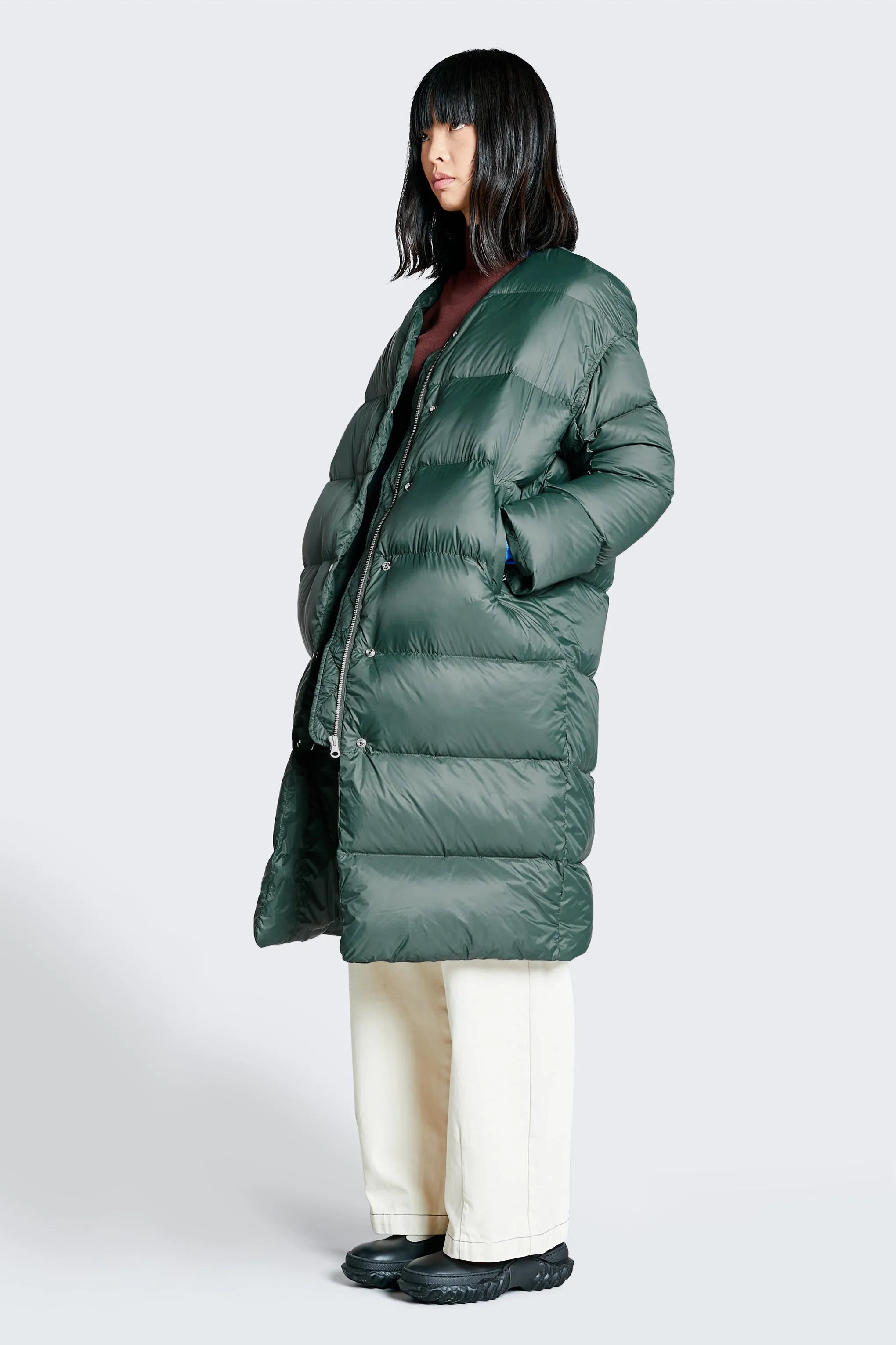 Prodigal Long Quilted Coat Sycamore