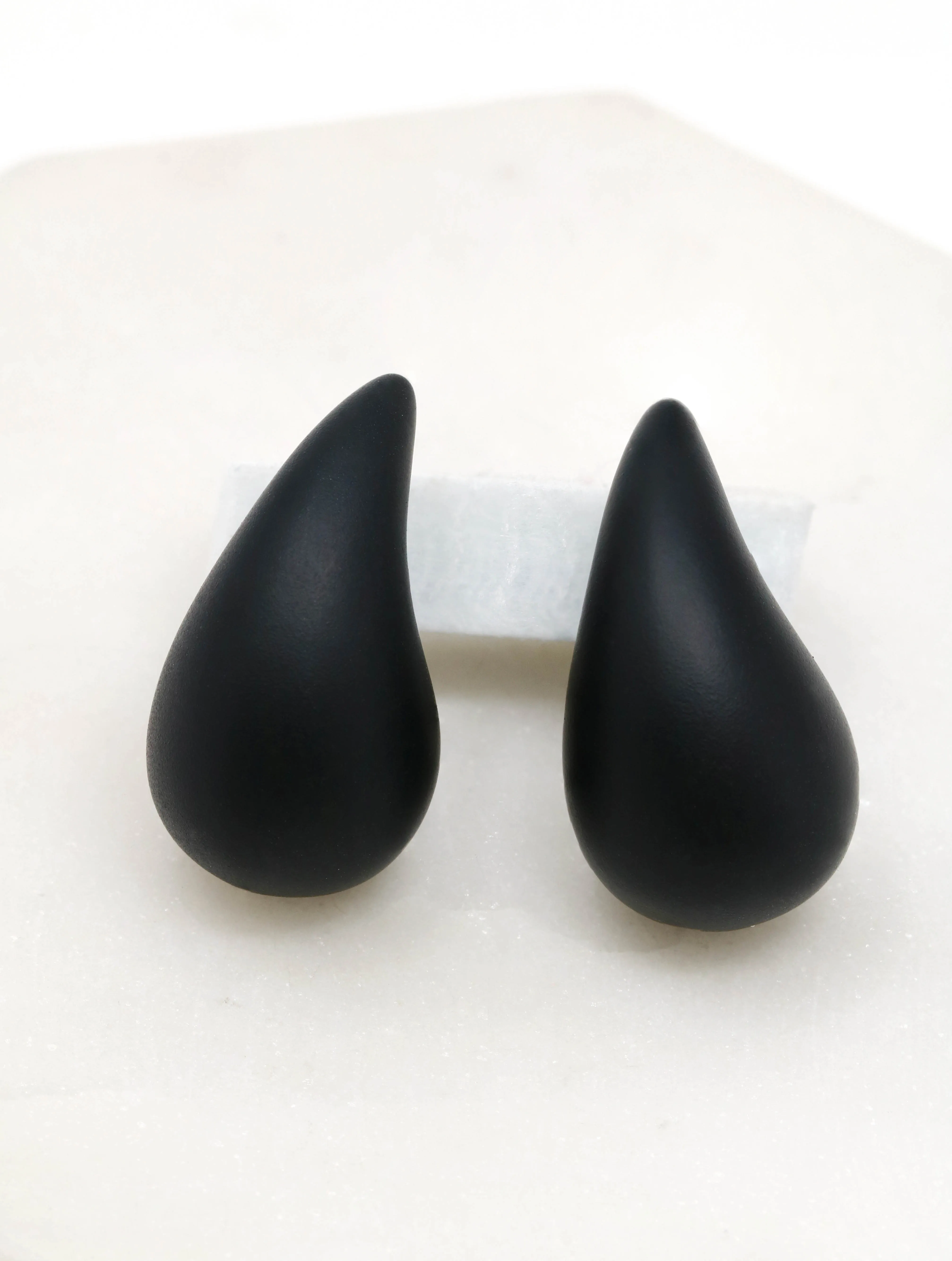 Puffy Bold Teardrop Earrings