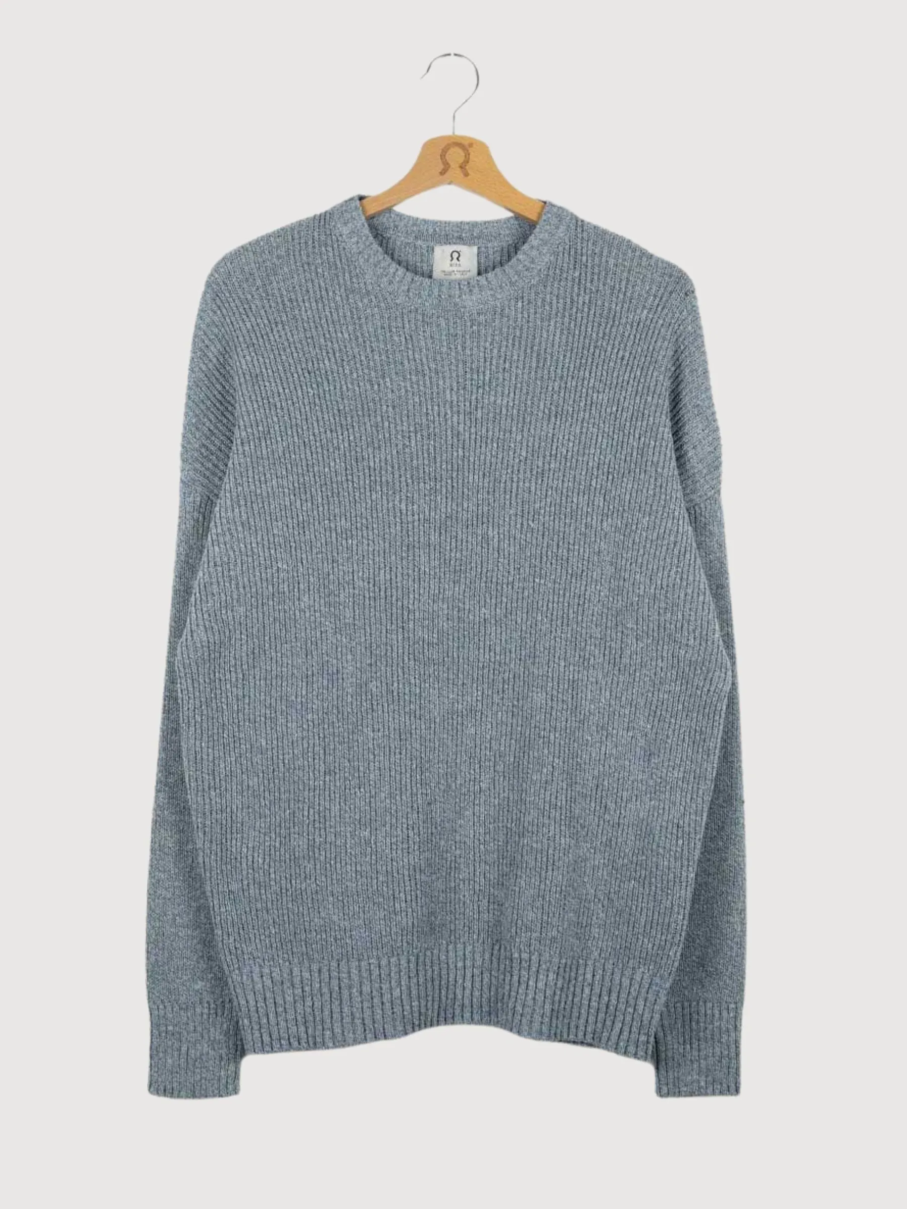 Pullover Man Edoardo light Blue Rigenerated Cotton | Rifò