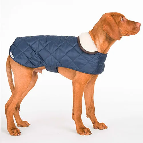 Quilted Dog Coat (Navy)