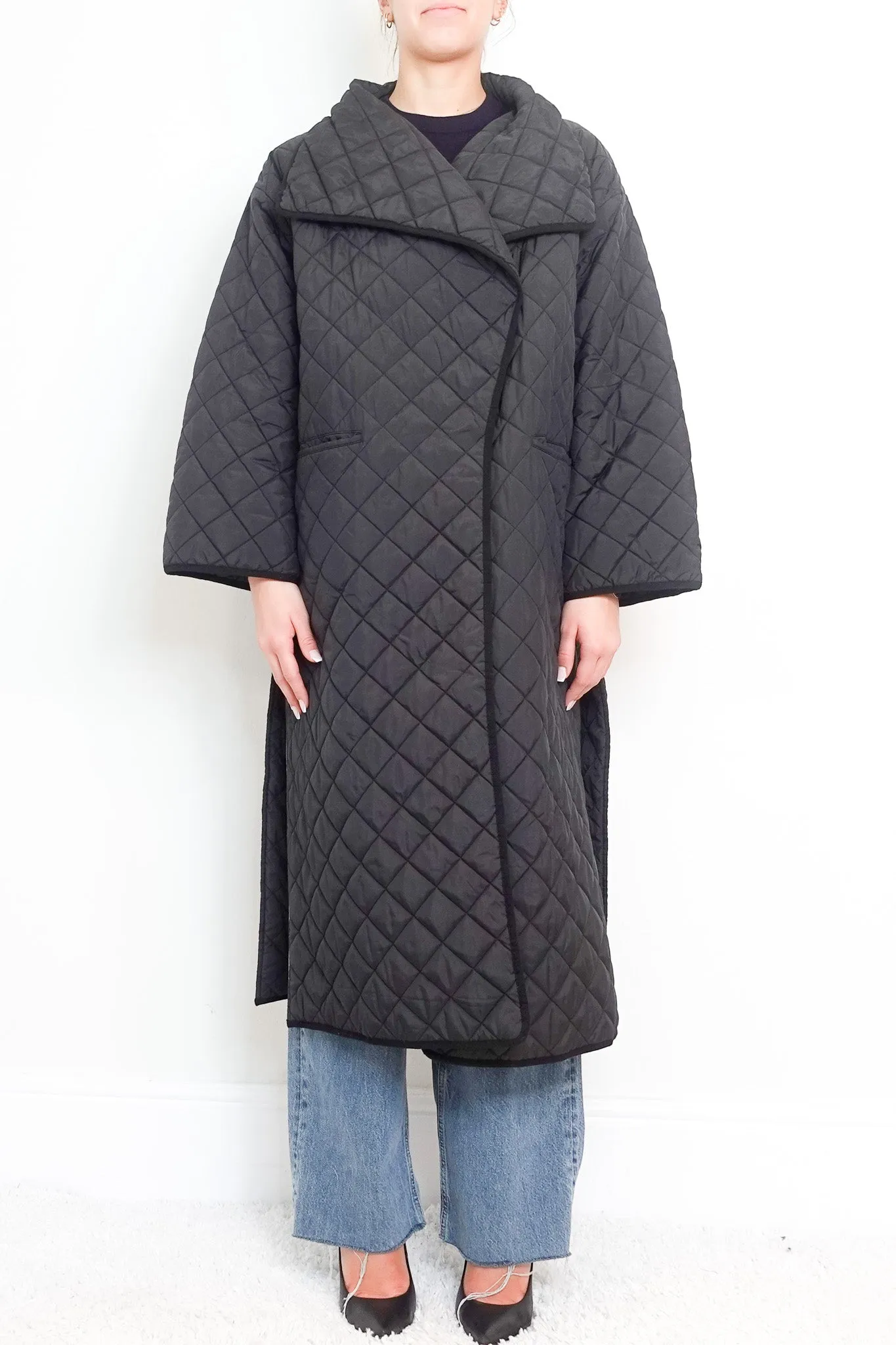 Quilted Long Line Coat RRP £500