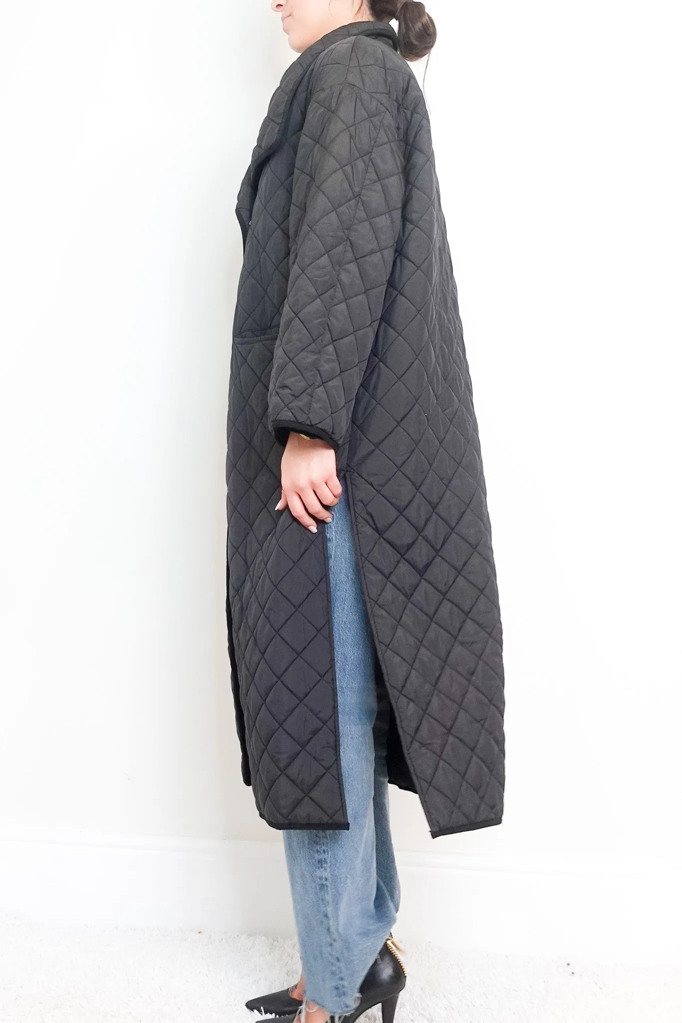 Quilted Long Line Coat RRP £500