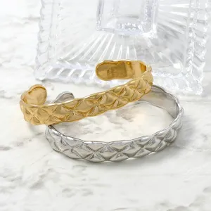 Quilted Metal Bangle