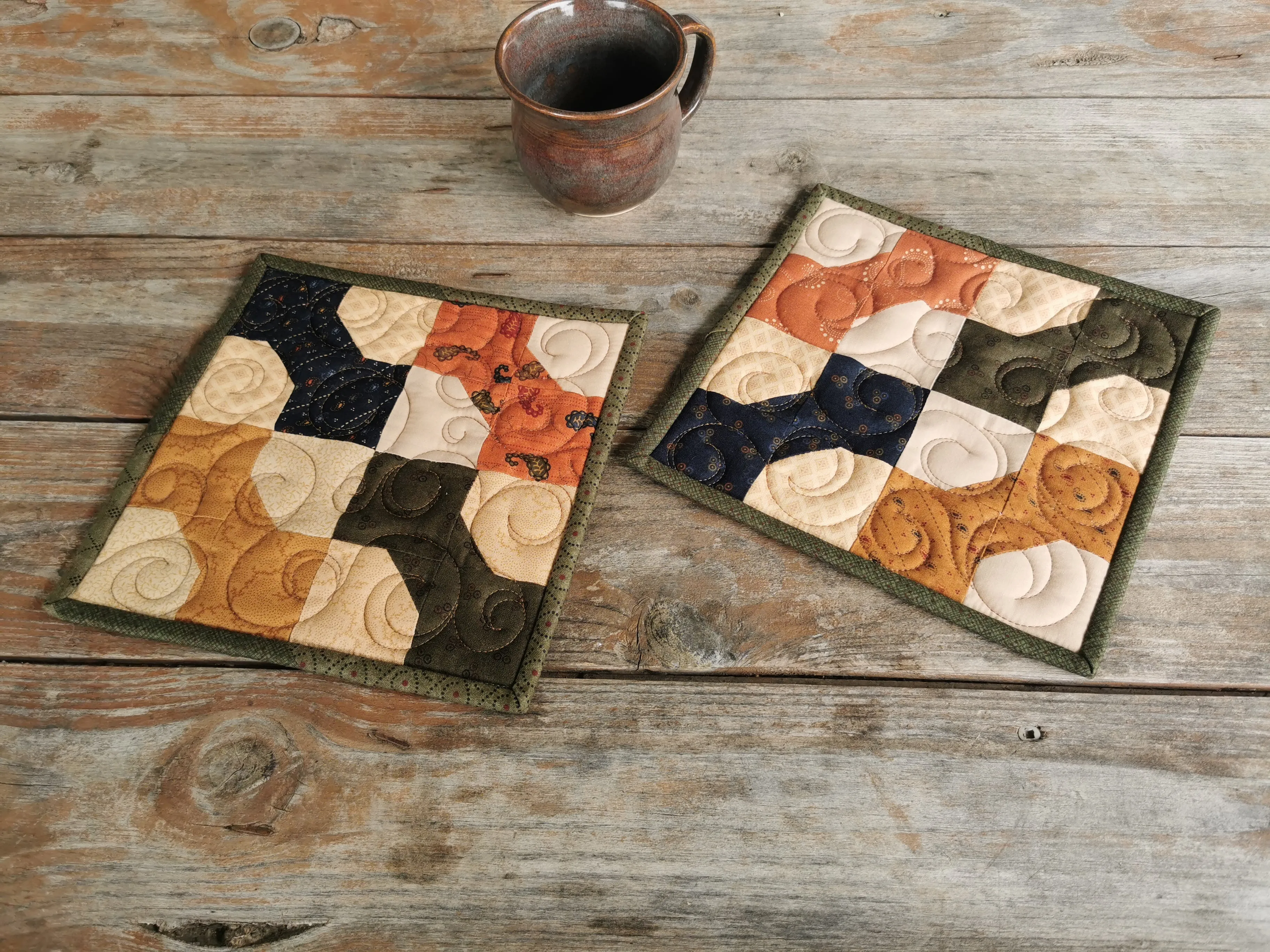 Quilted Patchwork Potholders