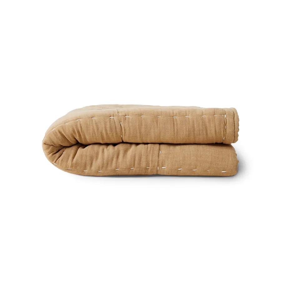 Quilted Throw Sand