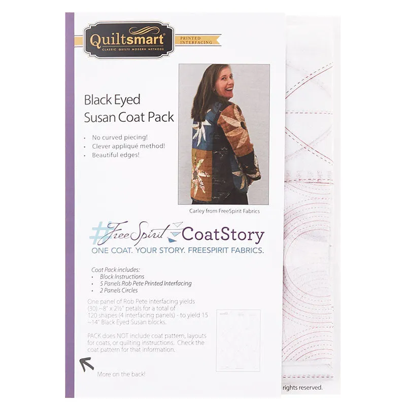 Quiltsmart Black Eyed Susan Fusible Interfacing Coat Pack