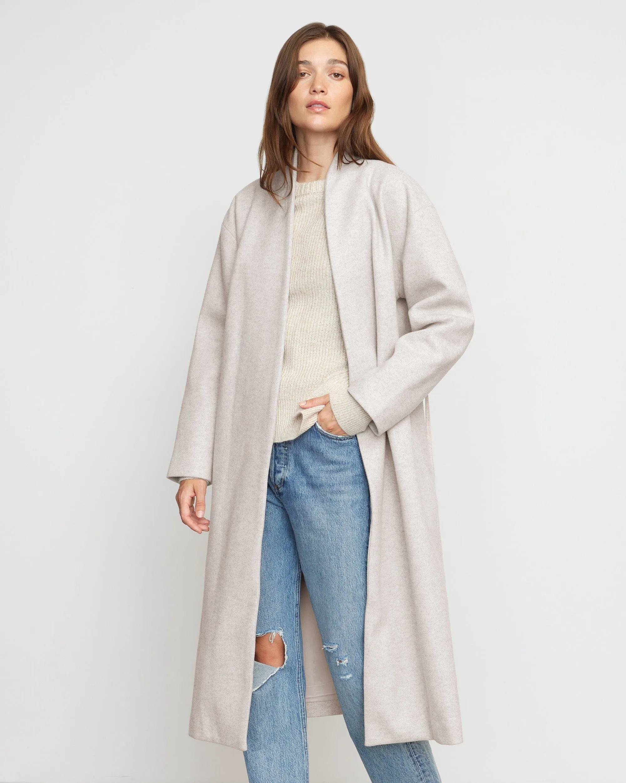 Reagan Oversized Tie-Front Coat