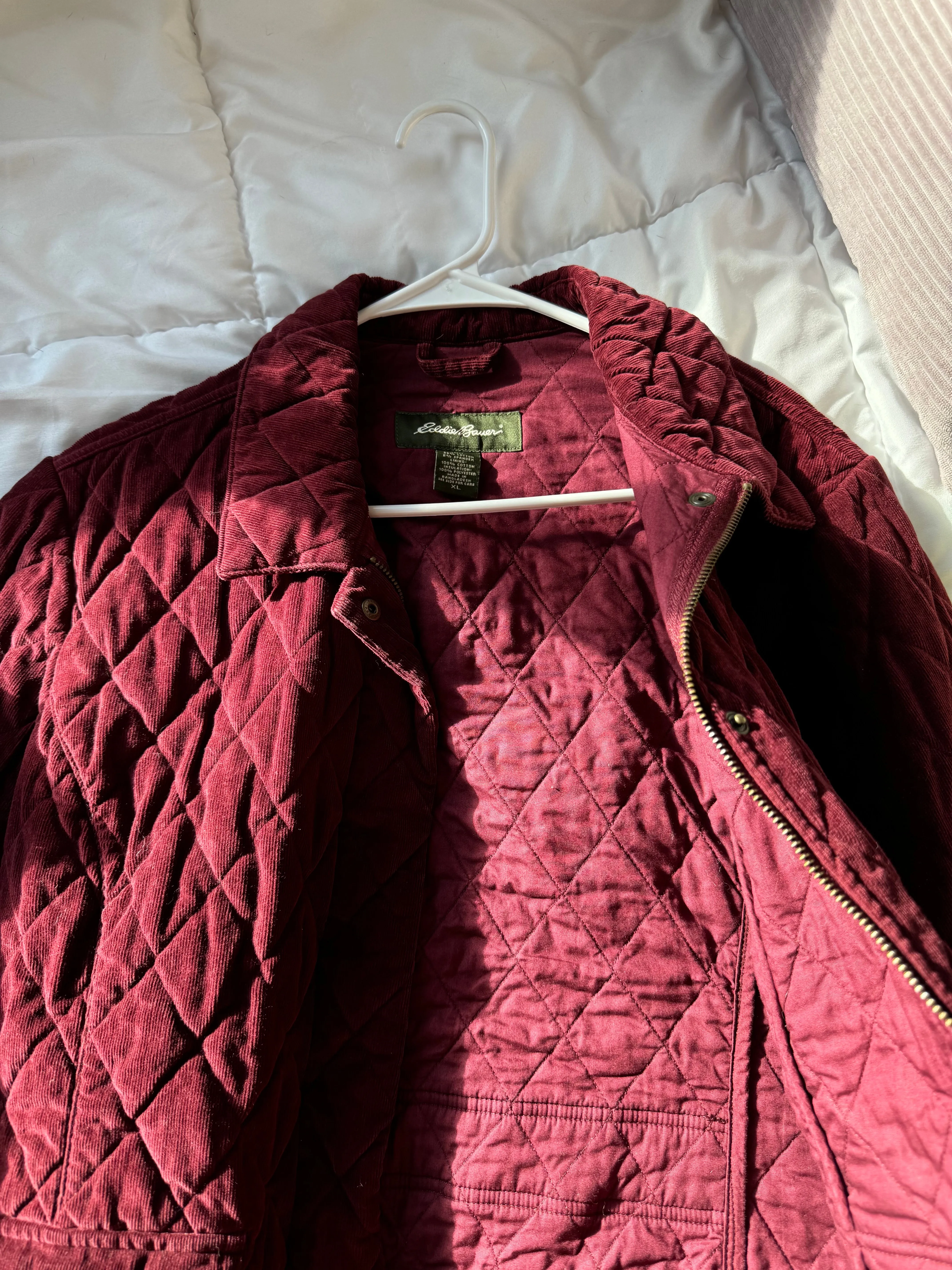 Red Quilted Coat (XL)