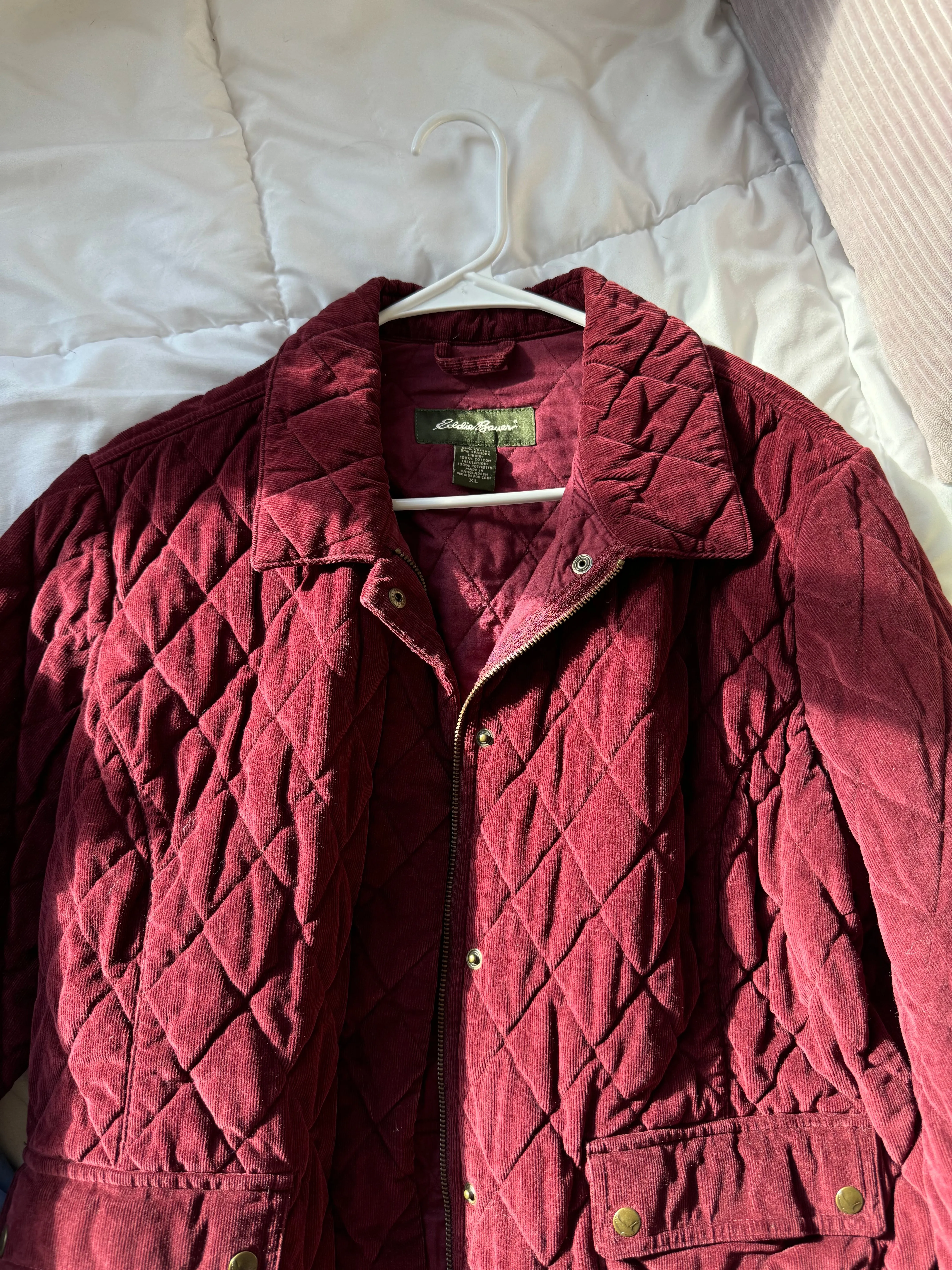 Red Quilted Coat (XL)