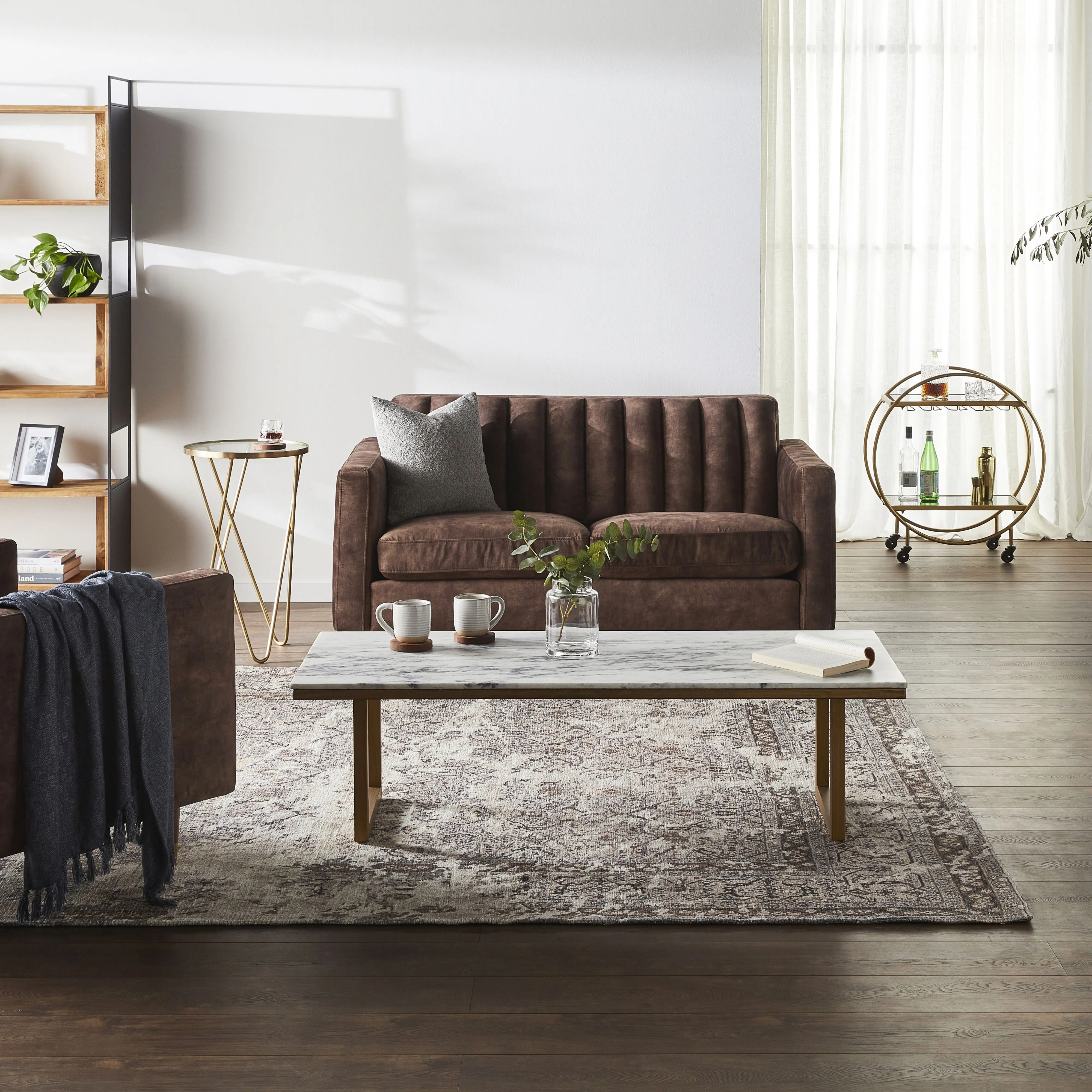 Stitch 2 Seater Sofa Haven Chocolate