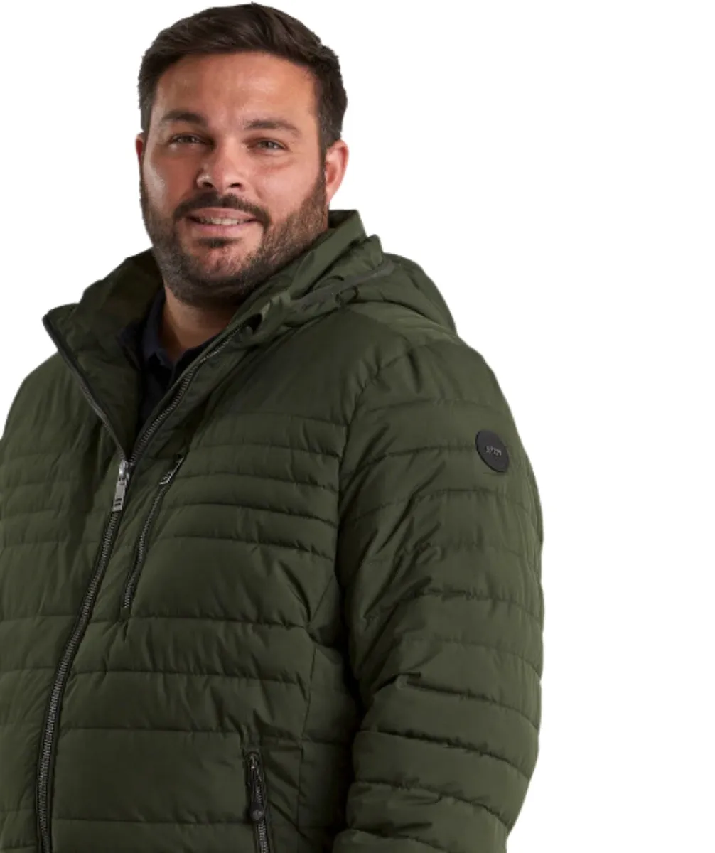 STOY Hugo Men’s Big and Tall Puffer Jacket Olive Sizes 5XL-6XL