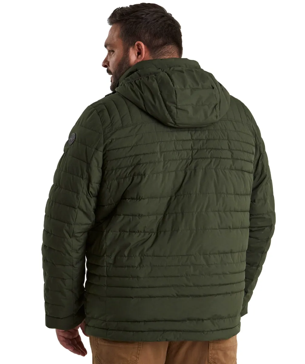 STOY Hugo Men’s Big and Tall Puffer Jacket Olive Sizes 5XL-6XL