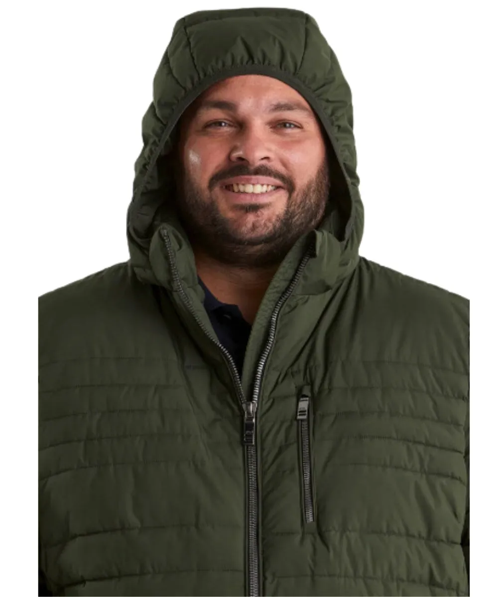 STOY Hugo Men’s Big and Tall Puffer Jacket Olive Sizes 5XL-6XL