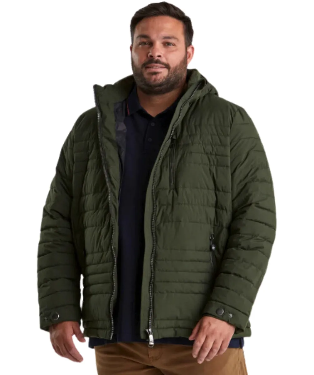 STOY Hugo Men’s Big and Tall Puffer Jacket Olive Sizes 5XL-6XL