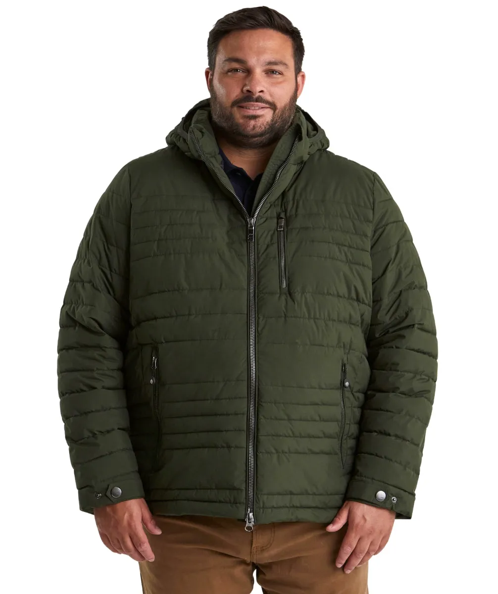 STOY Hugo Men’s Big and Tall Puffer Jacket Olive Sizes 5XL-6XL