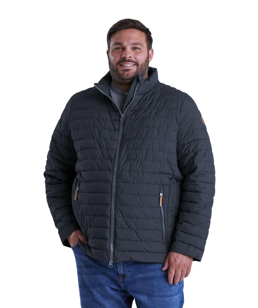 STOY Otto Men’s Big and Tall Puffer Jacket Black Blue Sizes sizes 3XL-5XL