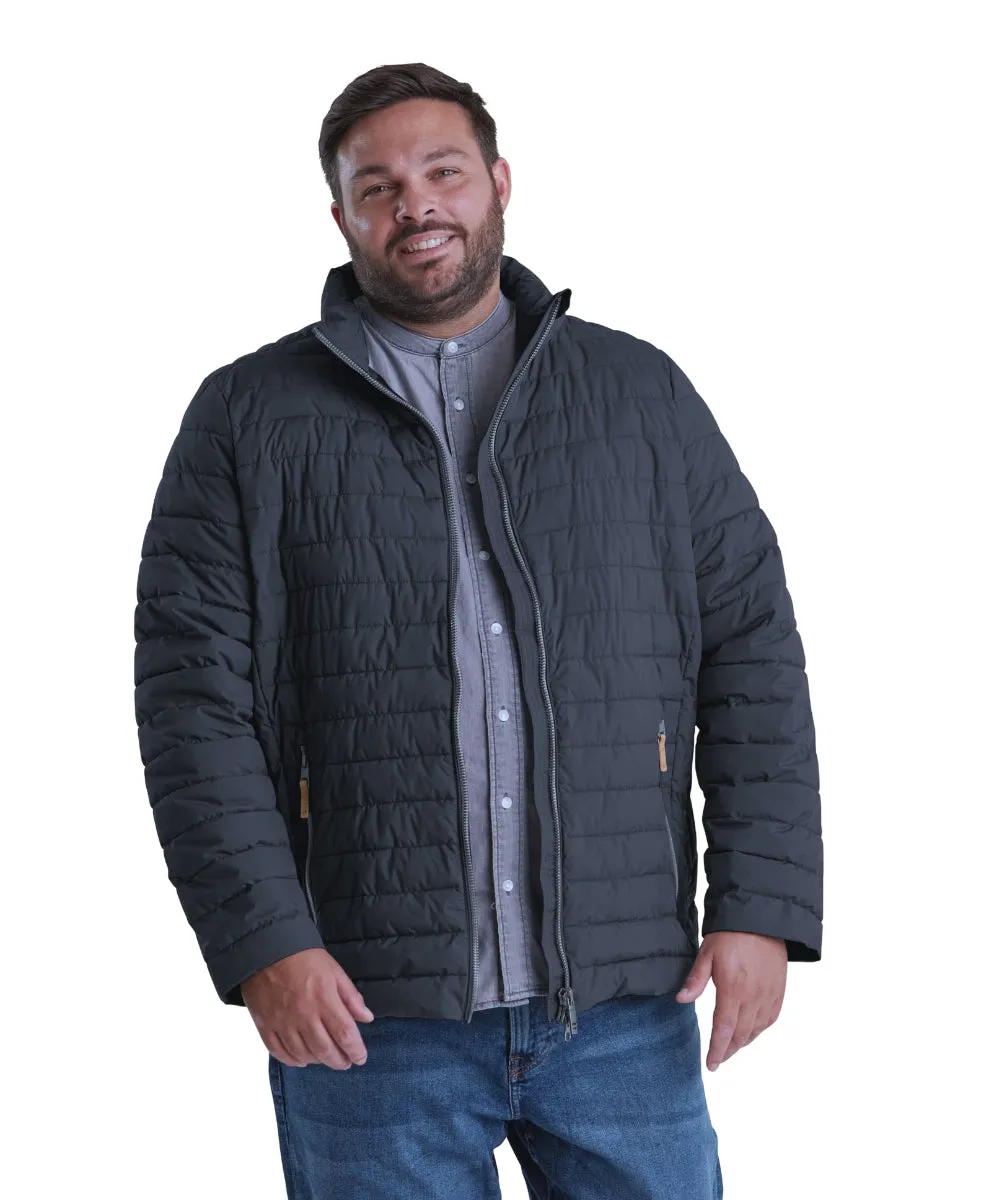 STOY Otto Men’s Big and Tall Puffer Jacket Black Blue Sizes sizes 3XL-5XL