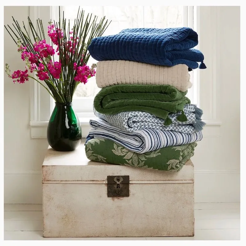 Velvet Moss Throw Blanket by John Robshaw