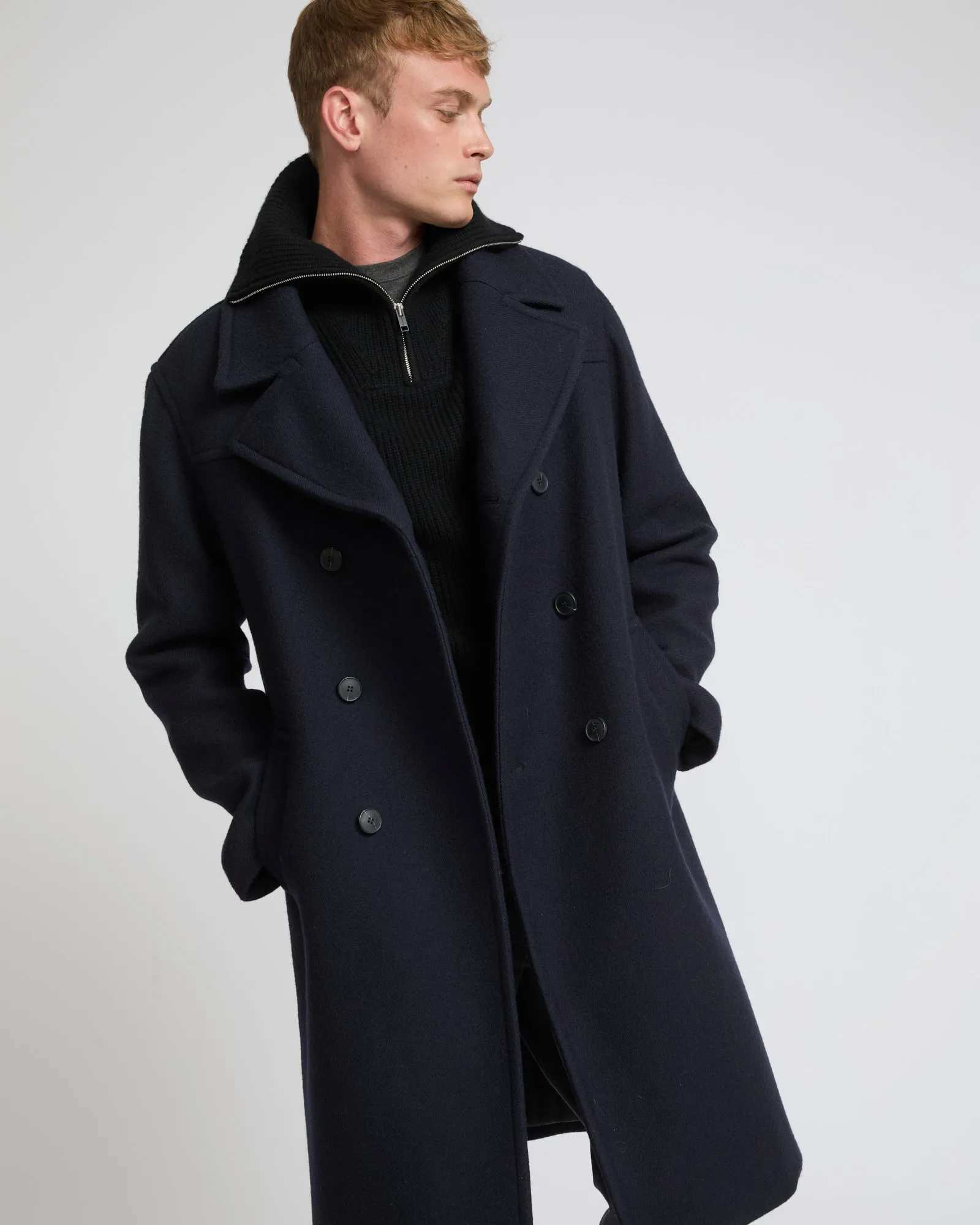 Woollen fabric coat