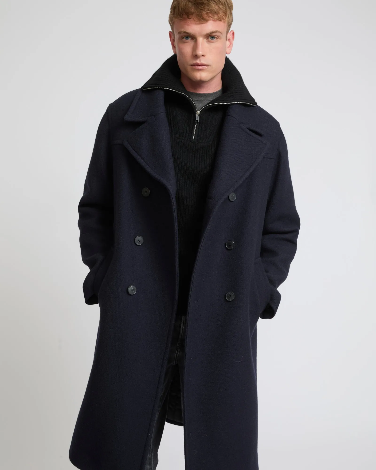 Woollen fabric coat