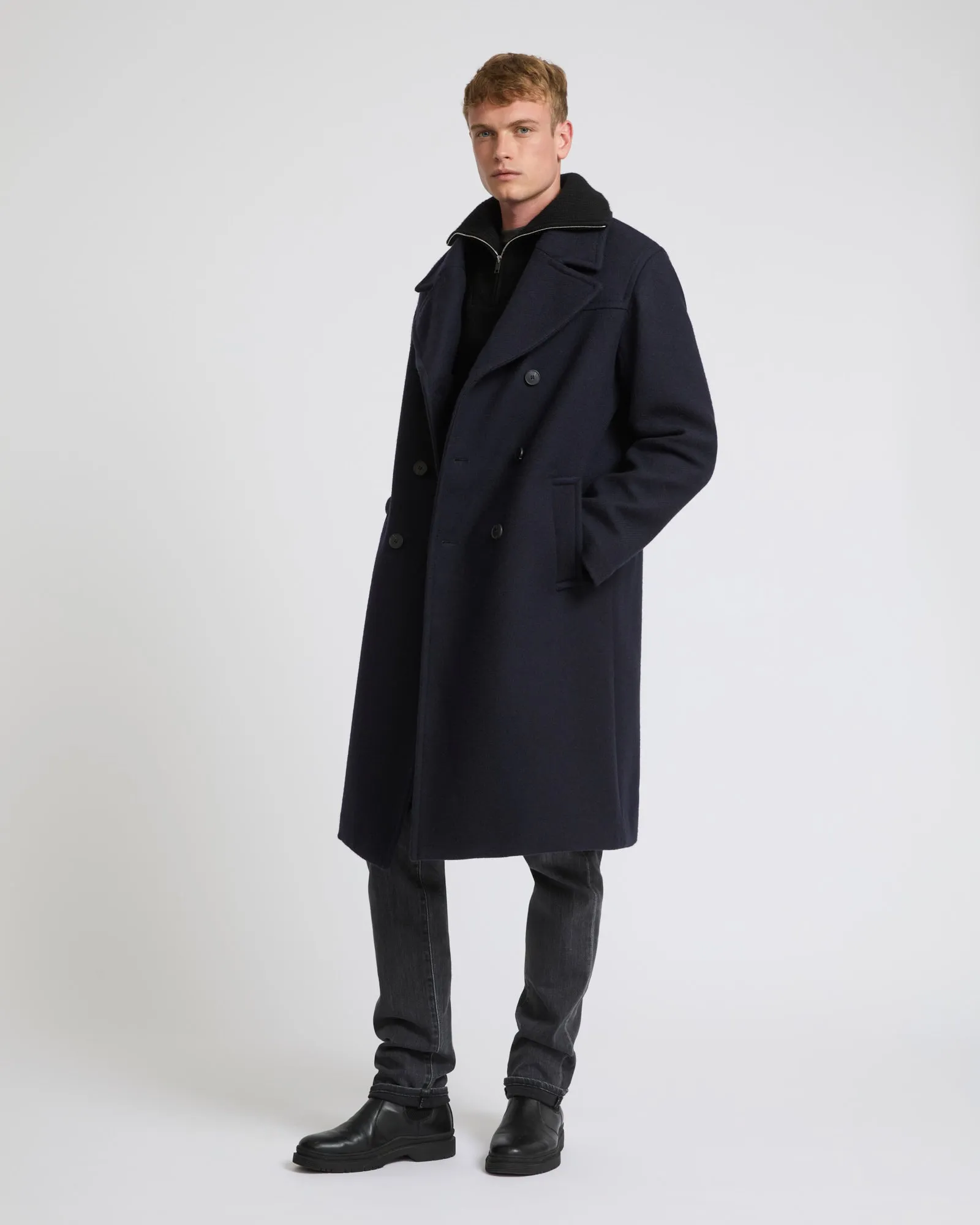 Woollen fabric coat