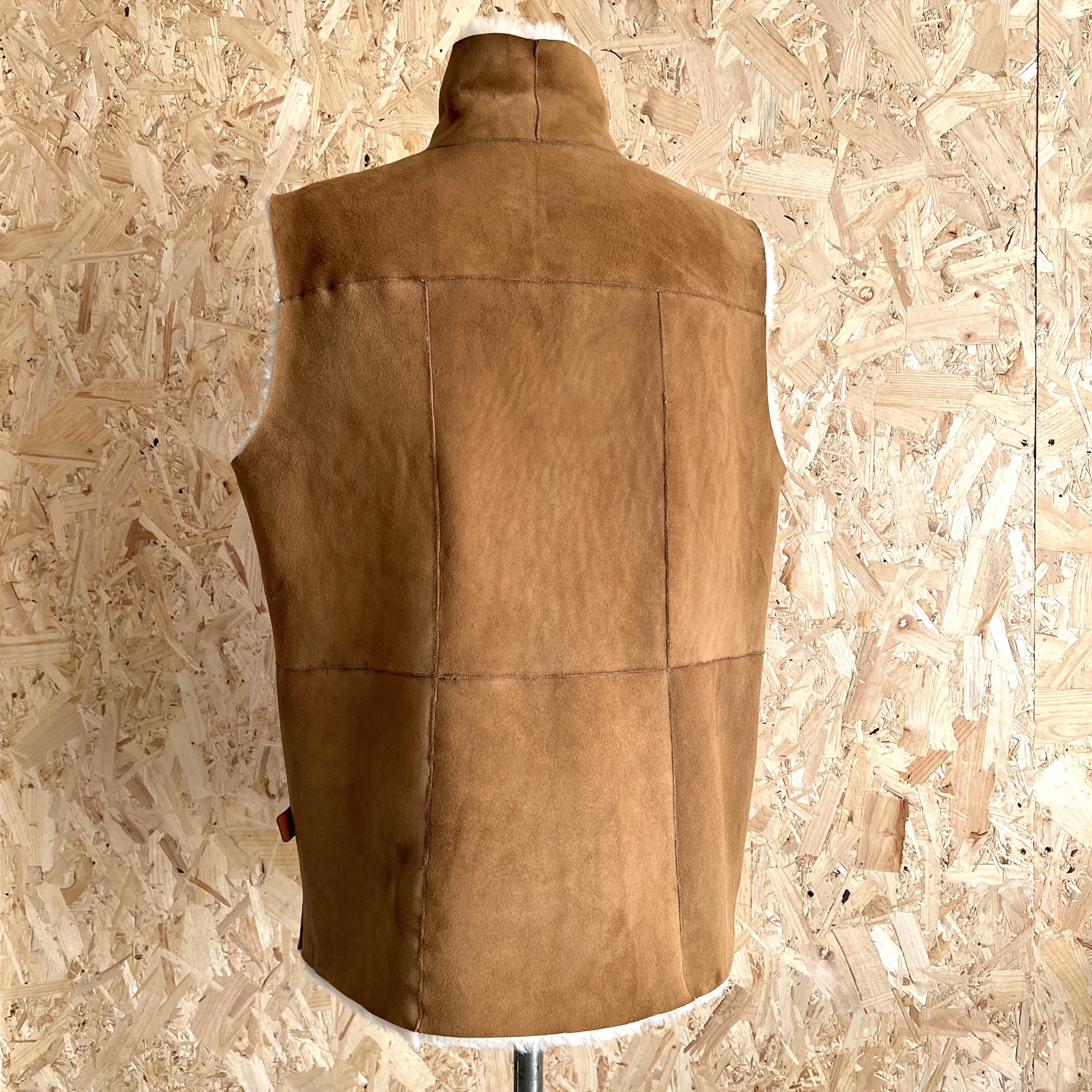 YELEK REVERSIBLE GILET / TAN   NATURAL